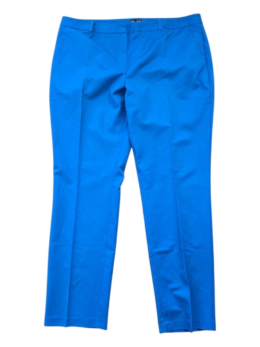 NWT Long Tall Sally Blue Slim Compact Cotton Trousers Workwear - Plus Size 20